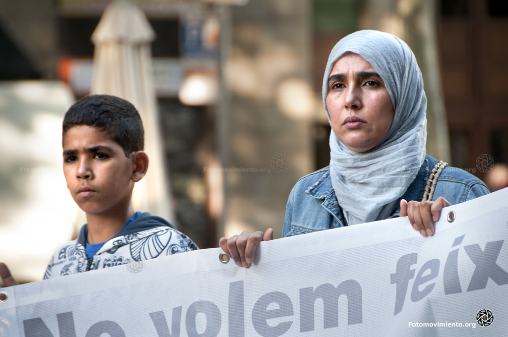 Manifestación antifascista en el Raval - Fotomovimiento.org